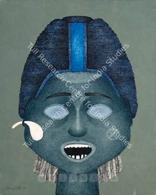 Patel, Amrut (Artist). Untitled. Acrylic on canvas pasted on board, 2002 | Painting | FineArts | 00576422
