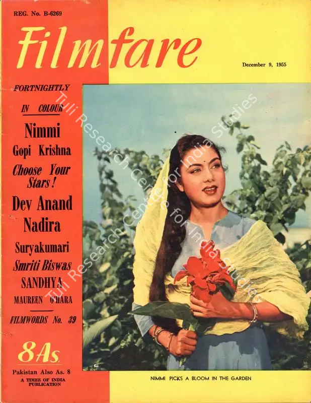 Mandy, C.R. (Editor). Filmfare - The Fortnightly Film Magazine. 4(25). Bombay: Pyarelal Sah,  c/o The Times of India, 09 December 1955 | Magazine | CinemaEducation | 00793188