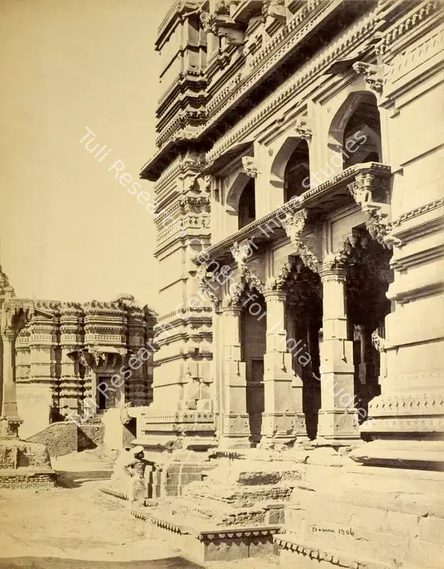 Bourne, Samuel (Photographer). South Transept of Temple, Bindrabund (Vrindavan). Albumen print pasted on mount, c.1865-1866 | Antiquarian Photograph | Photography | 00115948