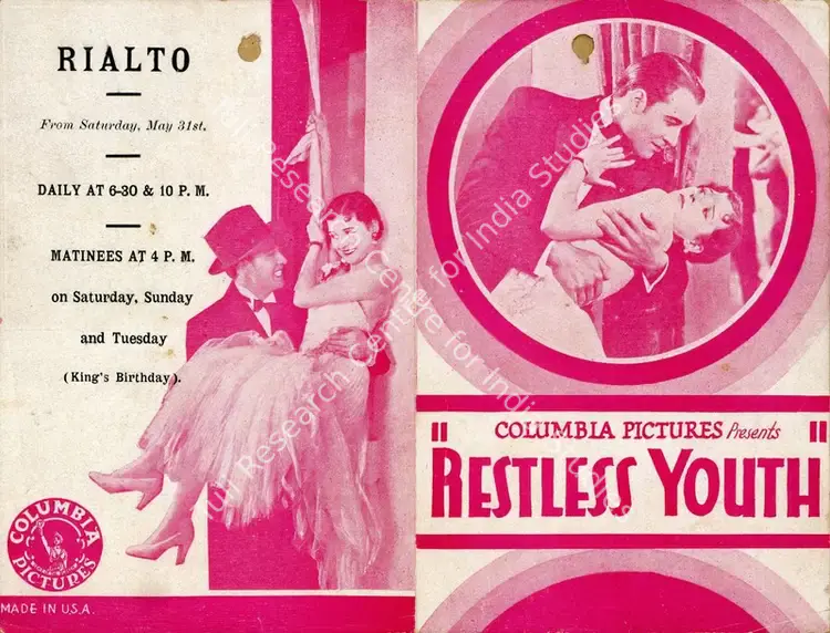 Cabanne, Christy (Director), Restless Youth, 1928 | Handbill | CinemaEducation | 00760877