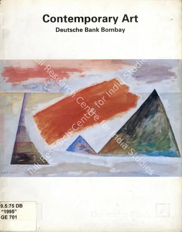 Deutsche Bank (Organiser). Contemporary Art - Deutsche Bank Bombay. Bombay: Deutsche Bank, 1995 | Group Exhibition Catalogue | FineArts | 00668490