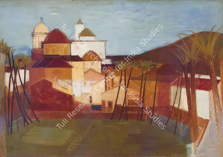 Burman, Sakti (Artist). Untitled. Oil on canvas, 1960 | Painting | FineArts | 00356450