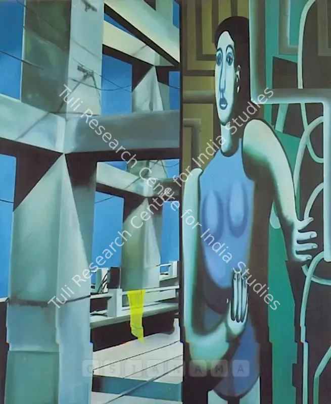 Mohapatra, Jagannath (Artist). Pillar To Structures. Oil on canvas, 2006 | Painting | FineArts | 00575861