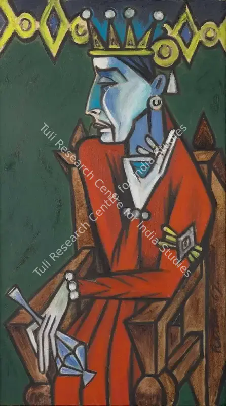 Raiba, A.A. (Artist). Dummy King. Oil on canvas, 1967 | Painting | FineArts | 00642178