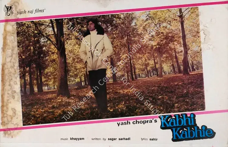 Bhalla, Romesh (Cinematographer), Kabhi Kabhie, 1976 | Lobby Card | CinemaEducation | 00785635