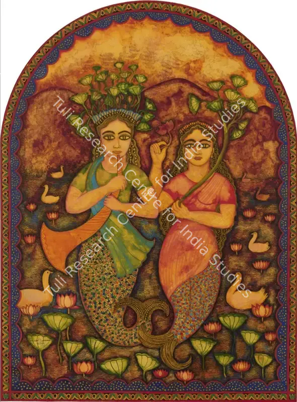 Burman, Jayshri (Artist). Untitled. Watercolour and pen on paper, 2002 | Painting | EconomicsArt | 00872041