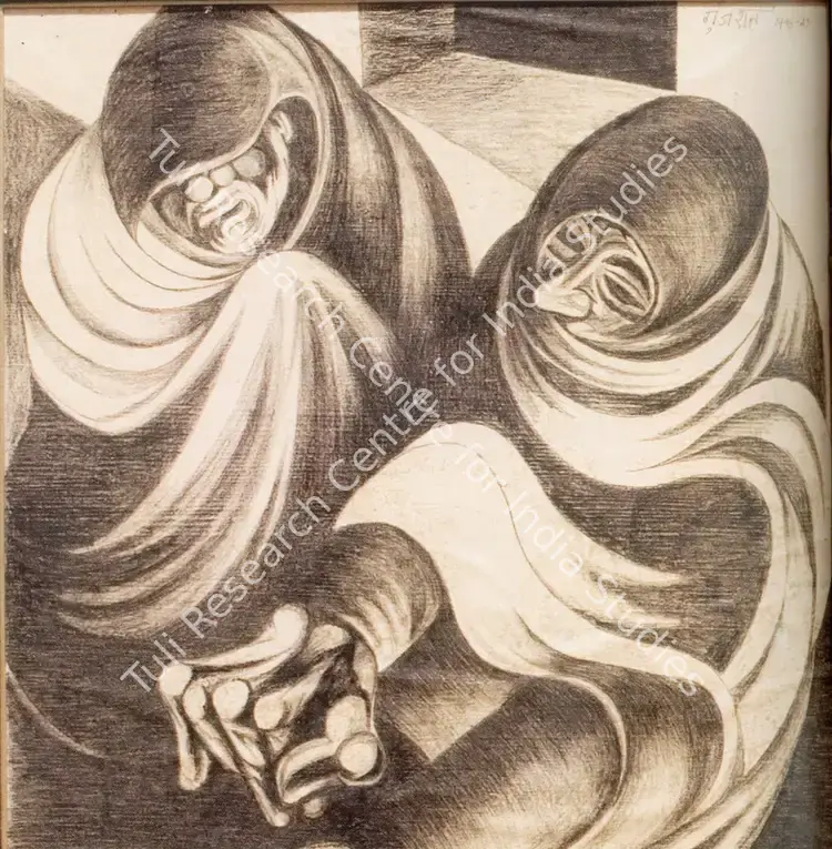 Gujral, Satish (Artist). Untitled. 1948-1949 | Marg, December 2022 - March 2023 | Painting | FineArts | 00675476