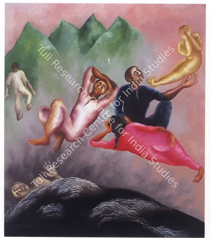 Caur, Arpana (Artist). So What II. Oil on canvas, 1985 | Painting  | 00876870