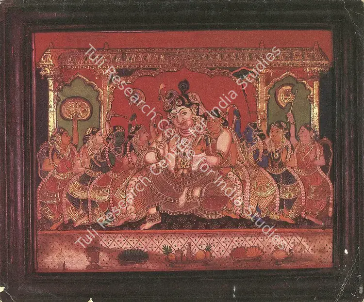 Aparna Art Gallery and Sakshi Gallery (Organisers). Tanjore Paintings. Aparna Art Gallery, 1989 | Group Exhibition Invitation | FineArts | 00858785
