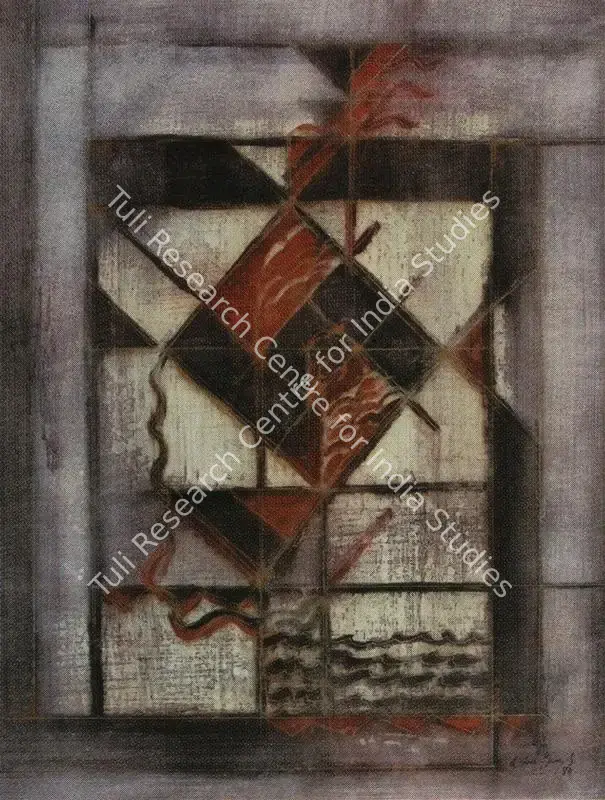Narayanan, Akkitham (Artist). Untitled. Mixed media on paper, 1984 | Painting | FineArts | 00376094