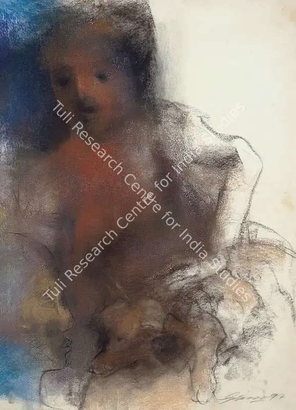 Singh, Sardar Gurcharan (Artist). Untitled. Mixed media on paper, 1997 | Painting | FineArts | 00332493