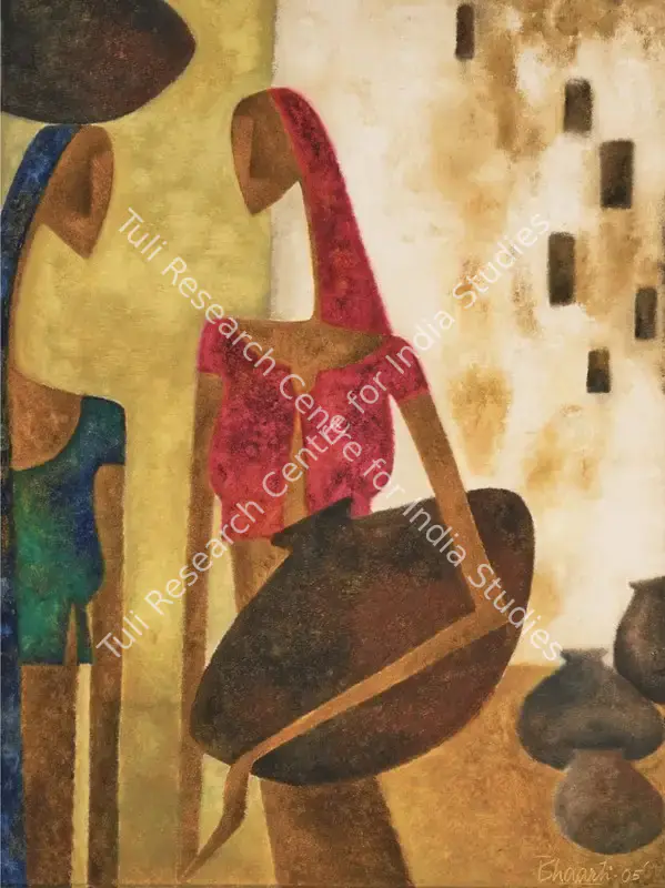 Prajapati, Bharti (Artist). Mother Earth. Oil on canvas, 2005 | Painting | FineArts | 00603577