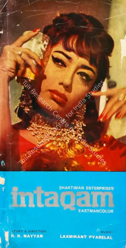 Nayyar, Dewan A. D. (Producer), Intaqam, 1969 | Song-Synopsis Booklet | CinemaEducation | 00864890