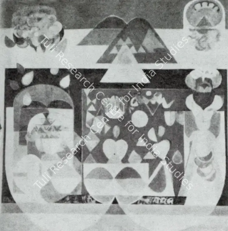 Gopinath, P. (Artist). Biomorphic Images. 1978 | Artrends, July 1977 - July 1978 | Painting | FineArts | 00551579
