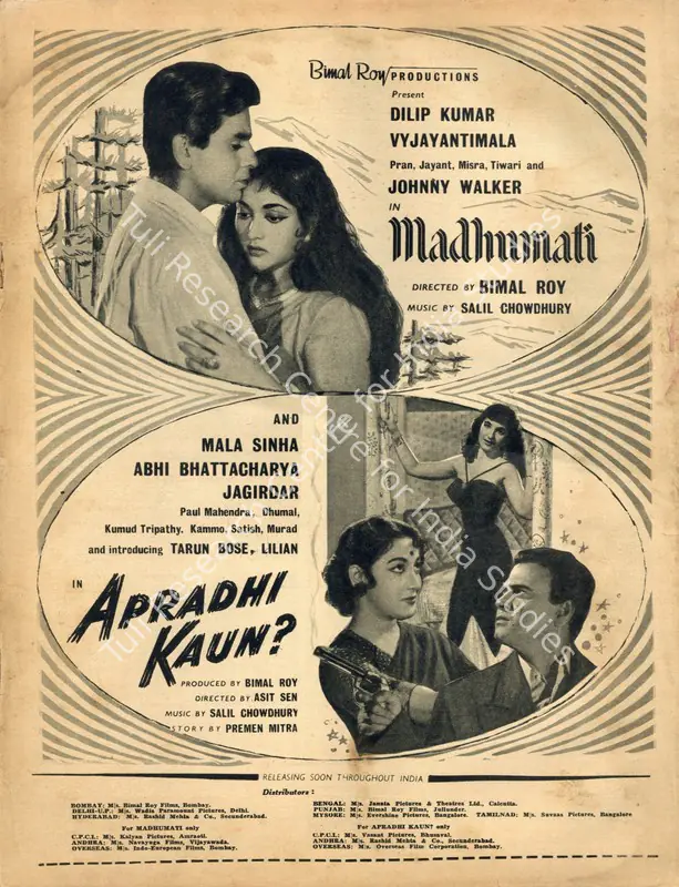 Roy, Bimal (Producer), Madhumati, 1958 | Advertisement