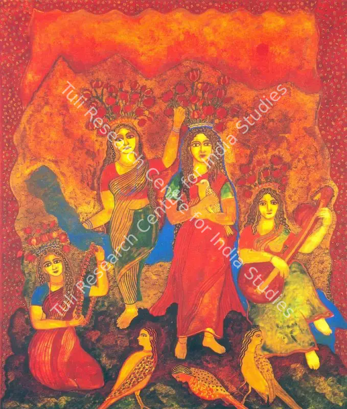 Burman, Jayshri (Artist). Untitled. Mixed media on mountboard, 2001 | Painting | FineArts | 00372700