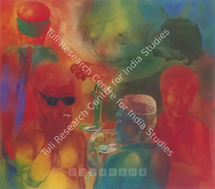 Sharma, Binod (Artist). Untitled. Acrylic on canvas, 1995 | Painting | FineArts | 00598791