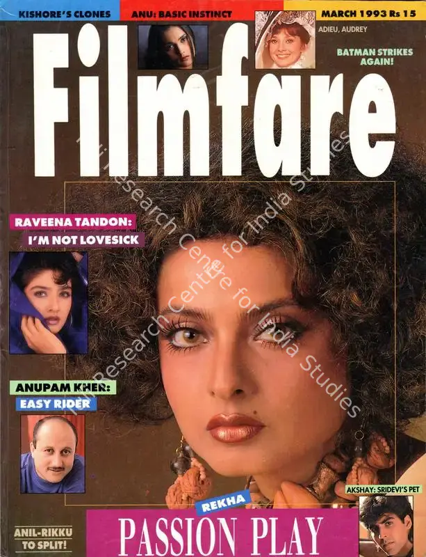 Ahmed, Rauf (Editor). Filmfare. 42(3). Bombay: Pradeep Guha, c/o The Times of India, 01 March 1993 | Magazine | CinemaEducation | 00794042