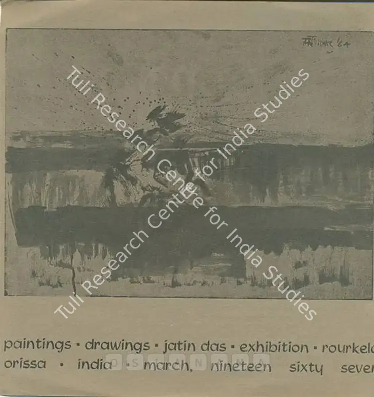 Das, Jatin (Artist). Paintings, Drawings - Jatin Das: Drawings Retrospect 1964-66. 1967 | Solo Exhibition Catalogue  | 00875484