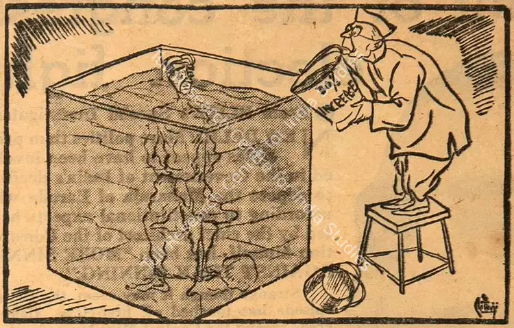Chatterjee, Basu (Cartoonist). 30% Increment. 1951 | Cartoons, Blitz, 21 April 1951 | PopCulture | 00794850