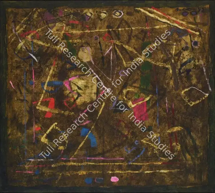 Kudallur, Achutan (Artist). Untitled. Oil on canvas, 1992 | Painting | FineArts | 00547742