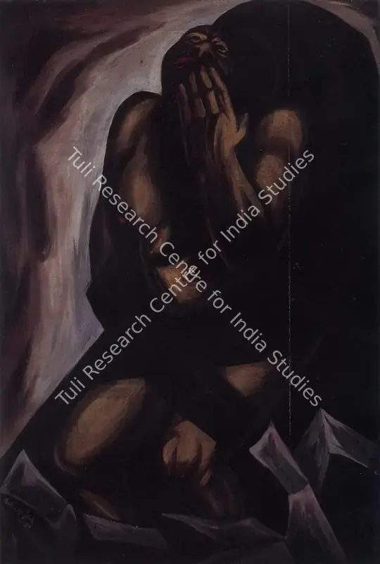 Gujral, Satish (Artist). The Condemned. Oil on board, 1957 | Painting | FineArts | 00374572