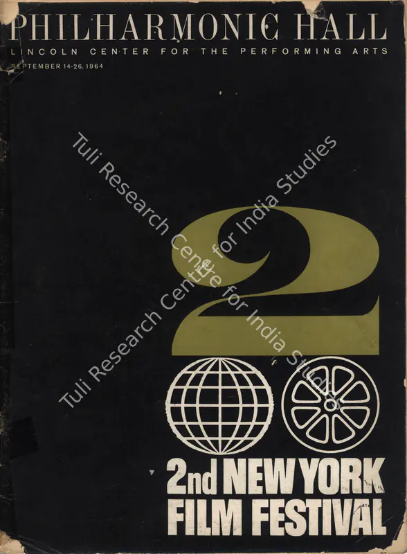 Schuman, William (President). New York Film Festival. New York: Lincoln Center for the Performing Arts, September 1964 | International Film Festival Catalogue | CinemaEducation | 00838588