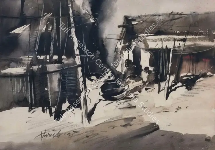 Maity, Paresh (Artist). Untitled. Gouache on paper, 1991 | Painting | FineArts | 00357782