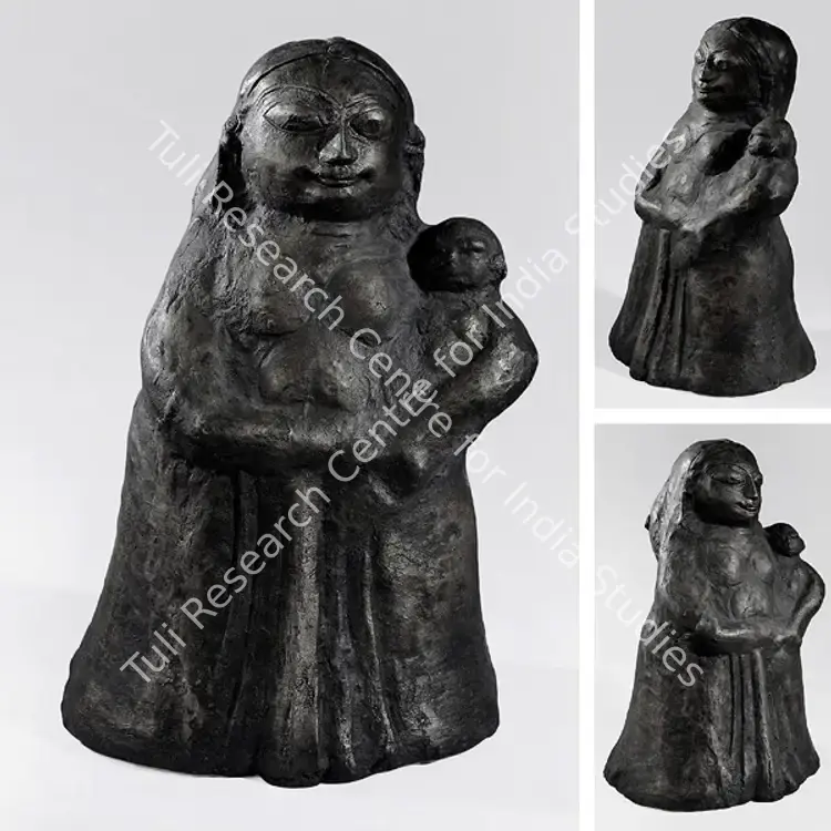 Dhanapal, S. (Artist). Mother And Child. Bronze, 1957 | Sculpture | FineArts | 0023646