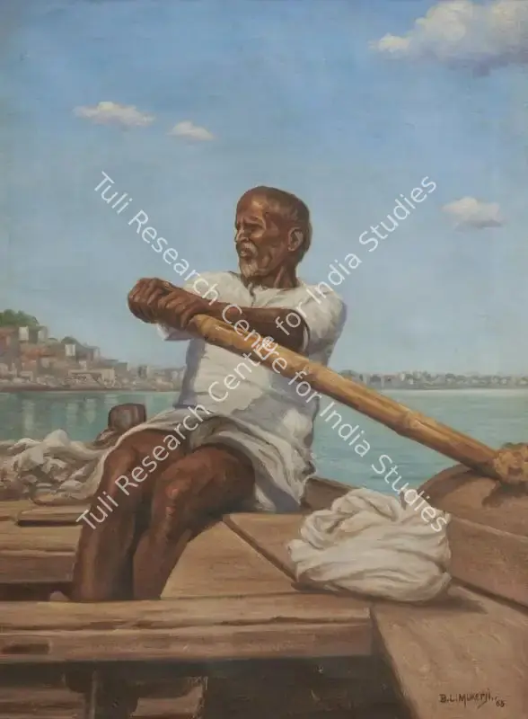 Mukherjee, Biswanath (Artist). Untitled. Oil on canvas, 1965 | Painting | FineArts | 00417557