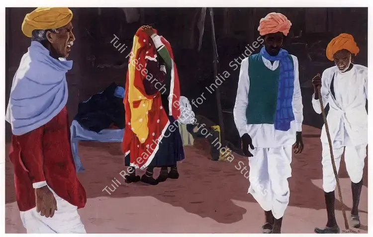Kapoor, Madhoor (Artist). Mela. Oil on canvas, 1986 | Painting  | 00876806