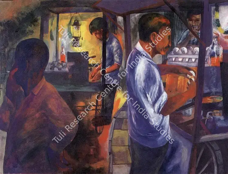 Sharma, Binod (Artist). Untitled. Oil on canvas, n.d. | Painting | FineArts | 00372477