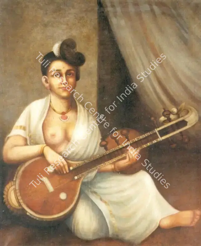 School of Raja Ravi Varma (Artist). Musician. Oil on canvas, n.d. | Painting  | 00877969