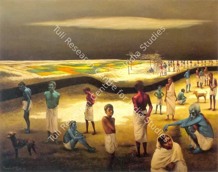 Dasgupta, Kanchan (Artist). Awaiting. Oil on canvas, 2001 | Painting | FineArts | 00374290