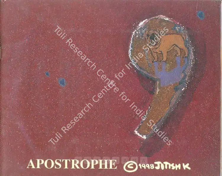 Kallat, Jitish (Artist). Apostrophe - Jitish Kallat. Mumbai: Gallery Chemould, 1998 | Solo Exhibition Catalogue  | 00875662