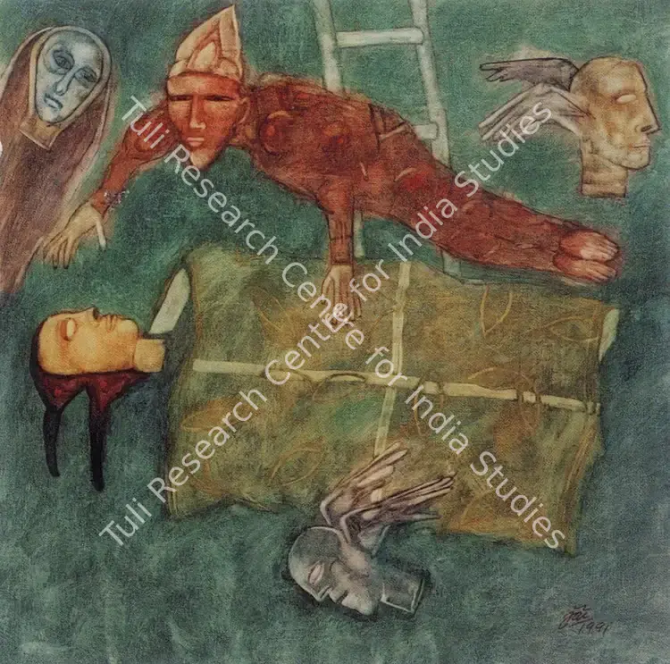 Zharotia, Jai (Artist). Magicians II. Oil on canvas, 1991 | Painting  | 00877121