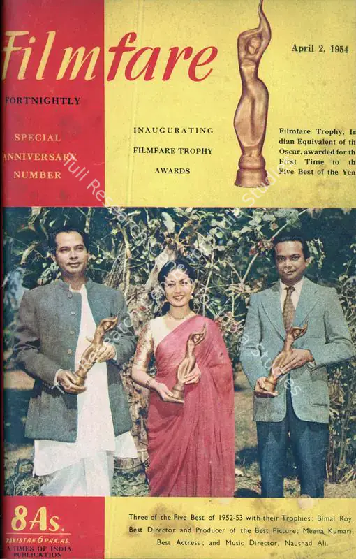 Jain, J.C. (Editor). Filmfare - The Fortnightly Film Magazine. 3(7). Bombay: Pyarelal Sah,  c/o The Times of India, 02 April 1954 | Magazine | CinemaEducation | 00793153