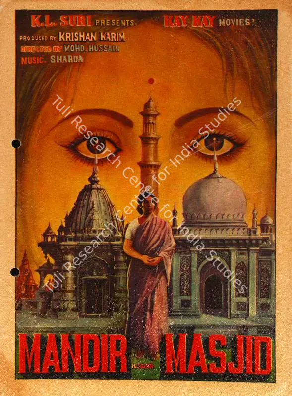 Karim, Krishan (Producer), Mandir Masjid, 1977 | Song-Synopsis Booklet | CinemaEducation | 00778828