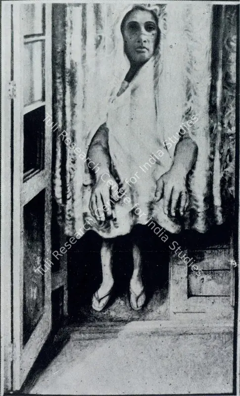 Bhattacharjee, Bikash  (Artist). Visitation. Oil on board, 1969 | Pictorial Space, 1978 | Painting | FineArts | 00149568