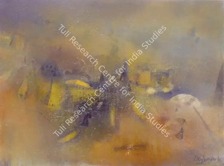 Majumdar, Samindranath (Artist). Untitled. Glass beads and acrylic on canvas, 2006 | Painting | FineArts | 00576242