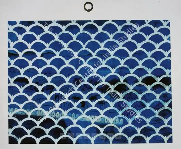 Raina, Gargi (Artist). View From Zenana - Exterior. Pencil and gouache on paper pasted on board, 2001 | Painting  | 00881013