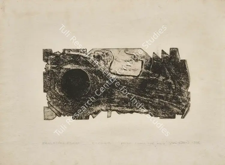 Kolleri, Valsan Koorma (Artist). Print from the Key. Etching on paper, 1995 | Print | EconomicsArt | 00870958
