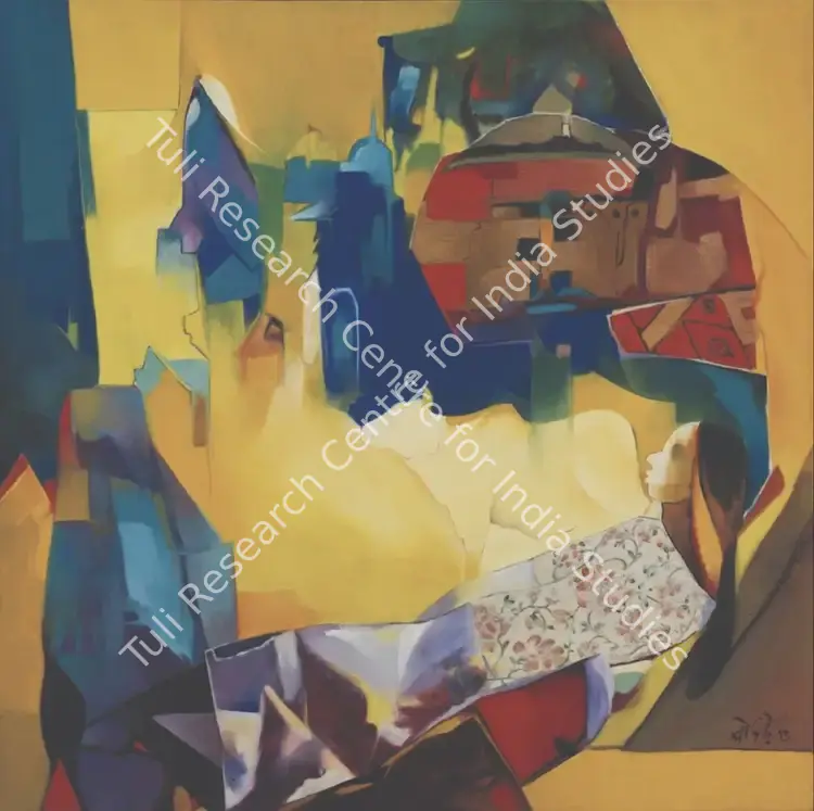 Bodade, B.R. (Artist). Untitled. Acrylic on canvas, 2013 | Painting | FineArts | 00603225