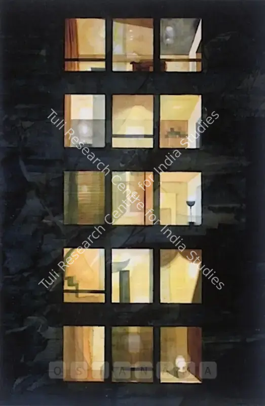 Roy, Indrapramit (Artist). Rear Window. Watercolour on paper, 2007 | Painting | FineArts | 00576729