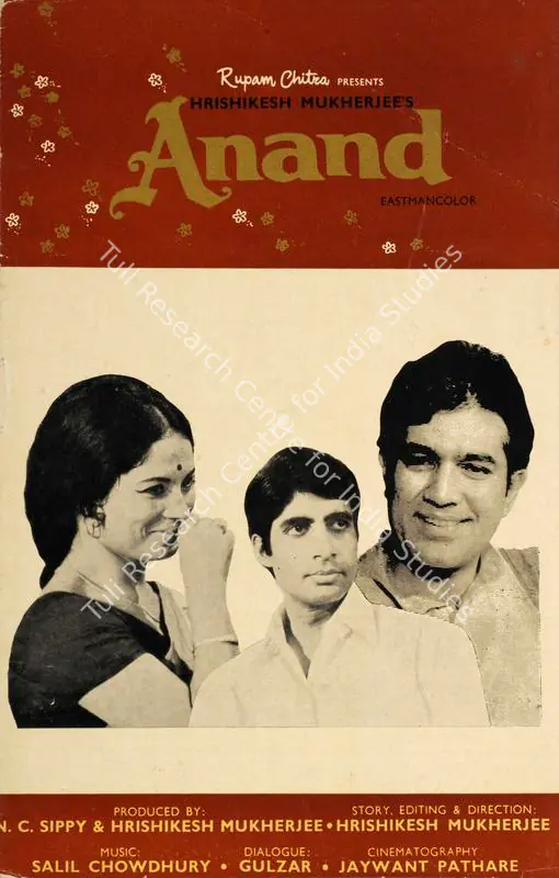 Mukherjee, Hrishikesh (Producer), Anand, 1970 | Song-Synopsis Booklet | CinemaEducation | 00862951