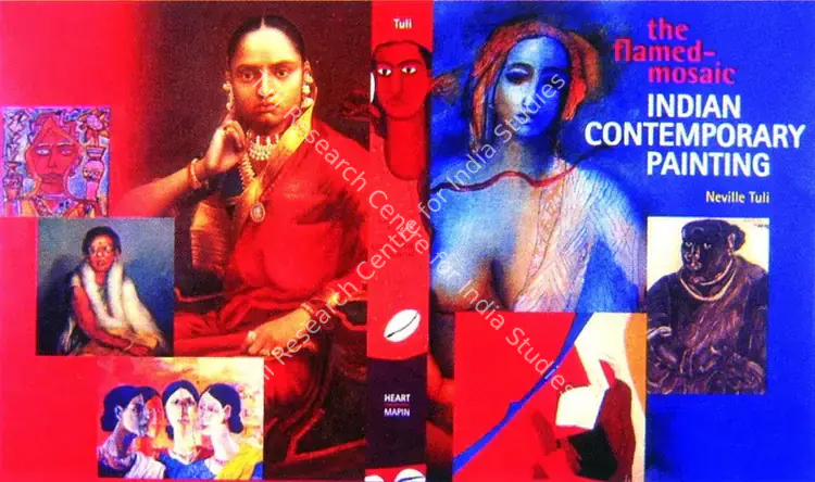 Tuli, Neville (Author). Flamed-Mosaic - Indian Contemporary Painting. Mumbai: HEART, 1997 | Authored Book | Photography | 00845469