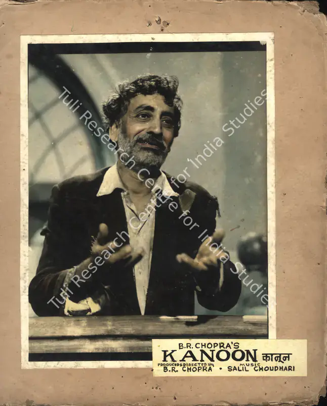 Malhotra, M.N. (Cinematographer), Kanoon, 1960 | Photographic Still Mounted on Lobby Card