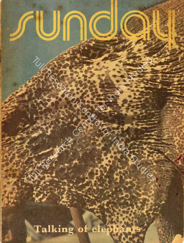 Sarkar, Aveek (Editor). Sunday. 3(43). Calcutta: Ananda Bazar Patrika, 18 January 1976 | Magazine | CinemaEducation | 00842381