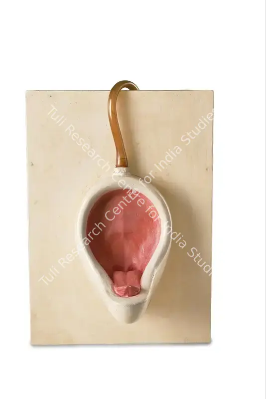 Ranade, Dilip (Artist). An Invitation - Urinal. Painted plaster, 1995 | Sculpture | FineArts | 00362242