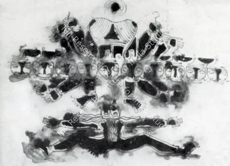 Venkatapathy, D. (Artist). Racial Memorya-B. n.d. | Artrends, July-October 1971 | Painting | FineArts | 00551398
